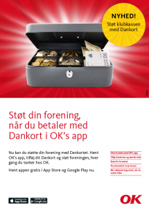Nyhed! Støt I.H. Aalborg når du betaler med Dankort i OK's app.